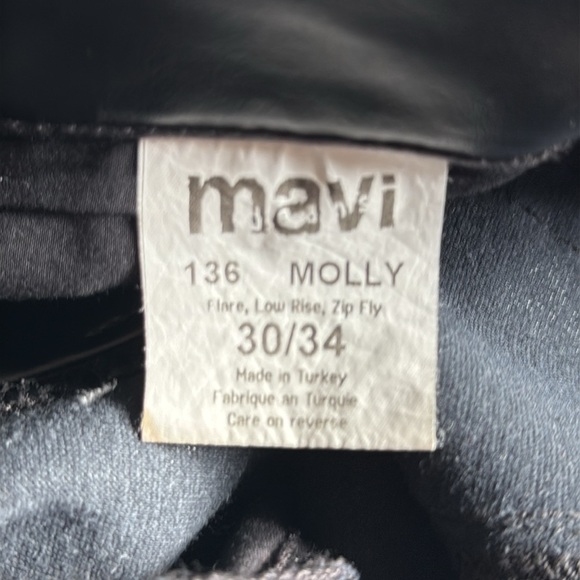 Mavi | Flare Low Rise Pleather Pants - Picture 3 of 8